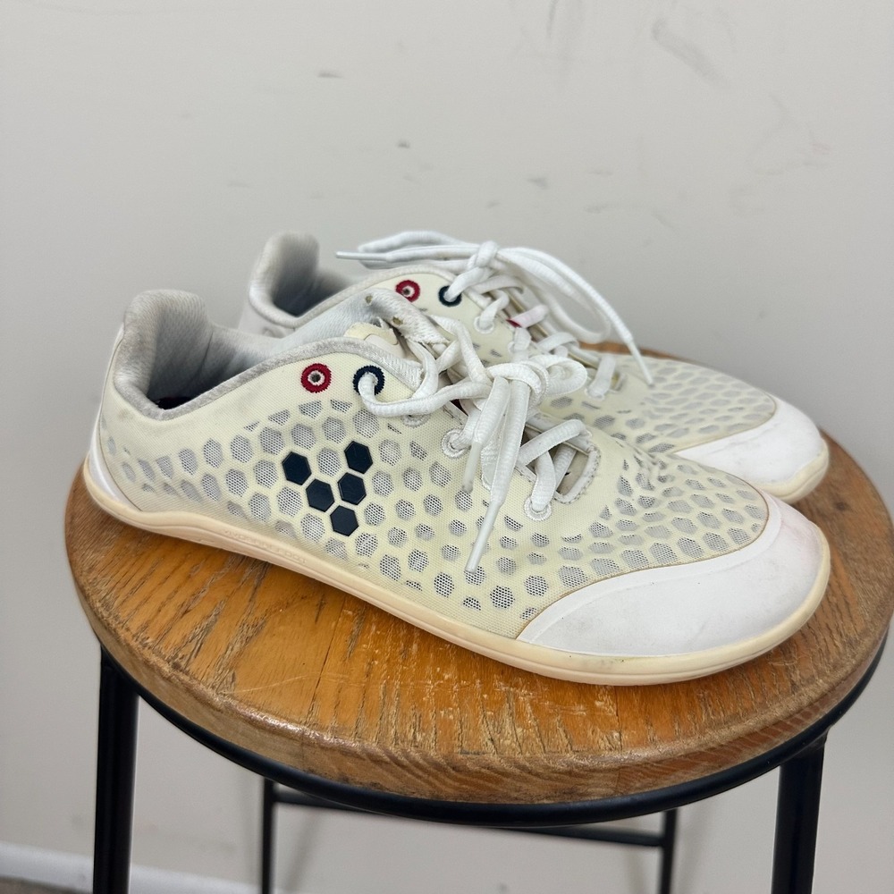 Vivobarefoot Stealth II Womens Size 6 Running Shoes White Athletic Sneakers
